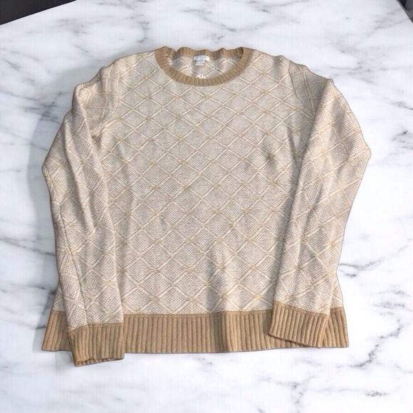 J.CREW Sweaters - J. Crew Women’s Diamond-Jacquard Sweater Size Medium